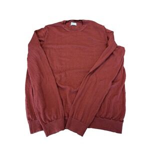 Frank & Oak 100% merino rust coloured pullover sweater mens' size XXL travel